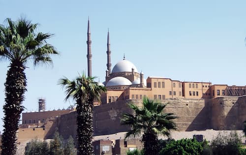one of the monuments in cairo: the Citadel of Saladin