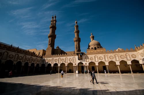 inside Azhar mosque